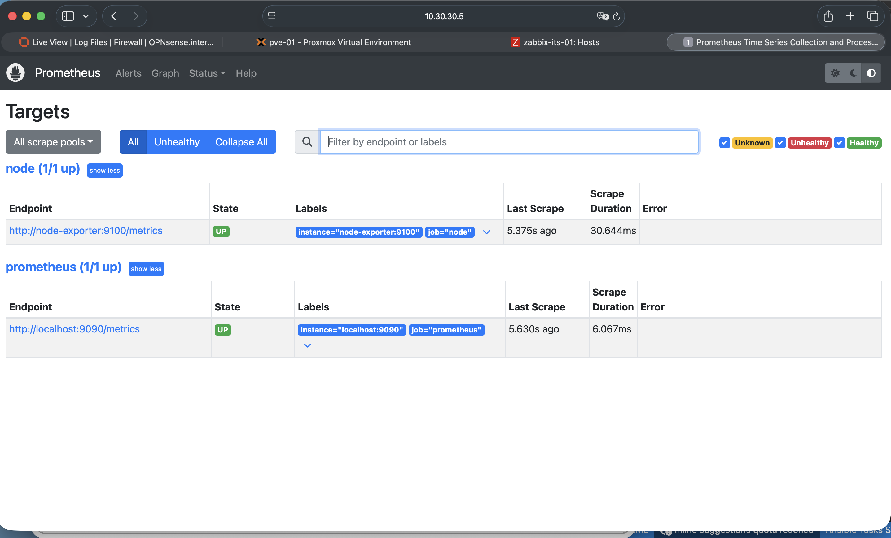 Prometheus - Targets