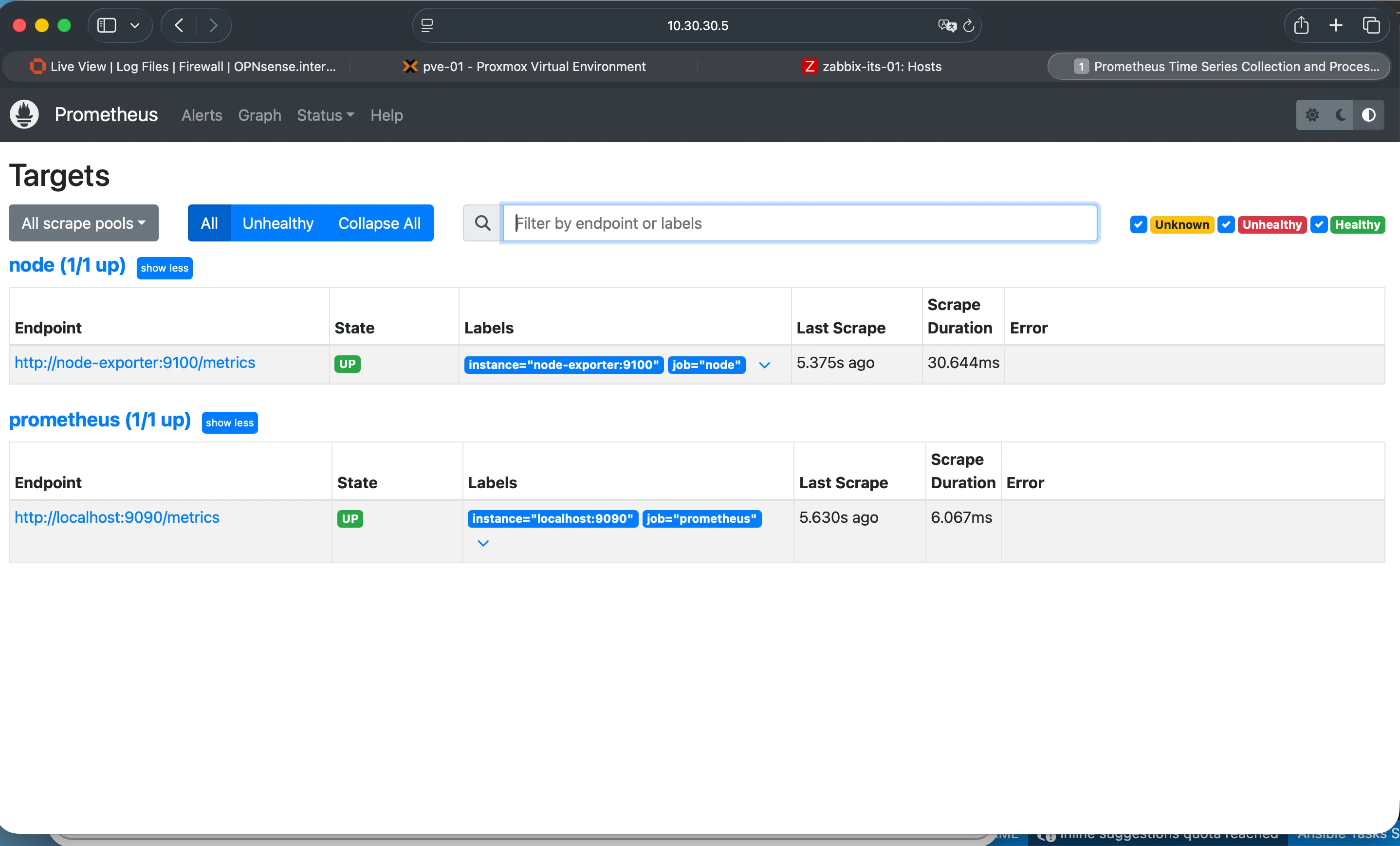 Prometheus - Targets